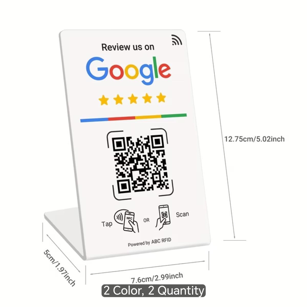 Google Review Stand (NFC + QR)